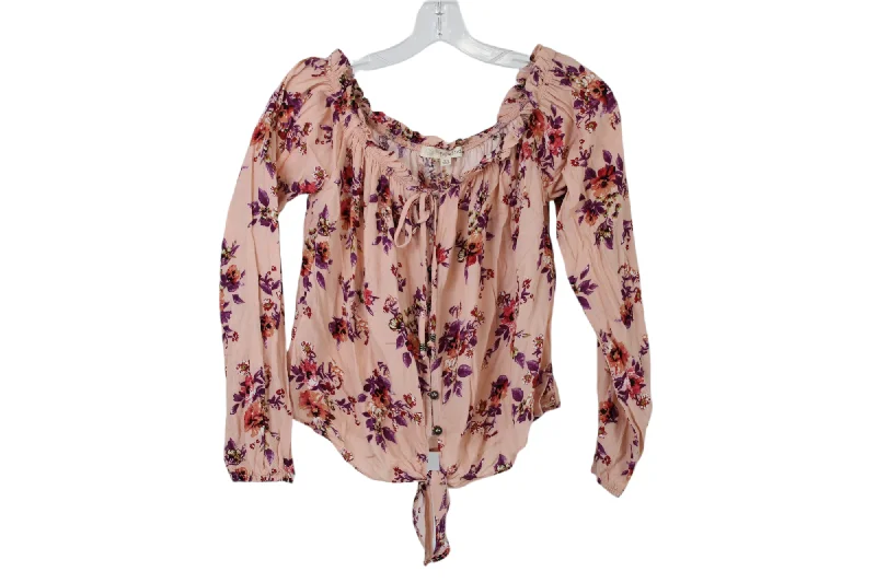 Rewind Pink Floral Blouse | XS Everyday Stylish Blouse