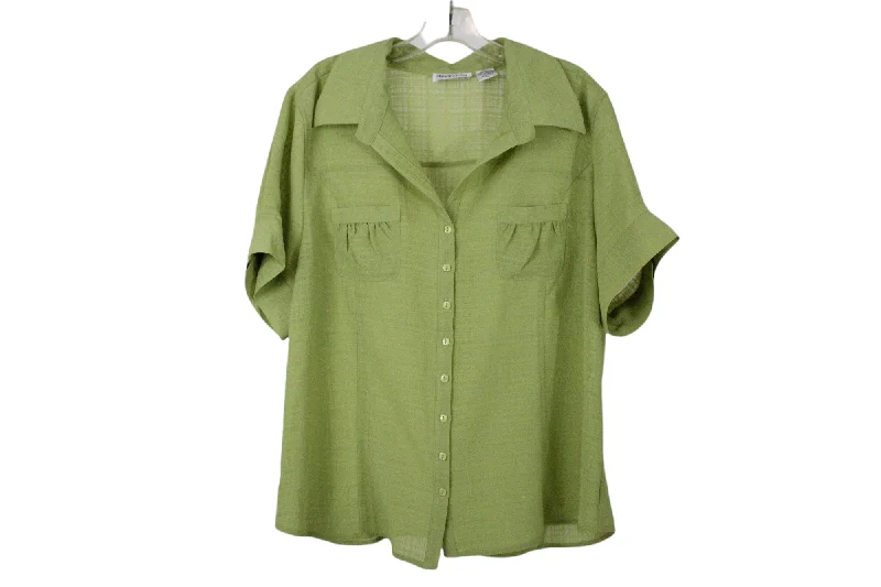 Apparenza Green Blouse | XL Petite Smart Casual Blouse