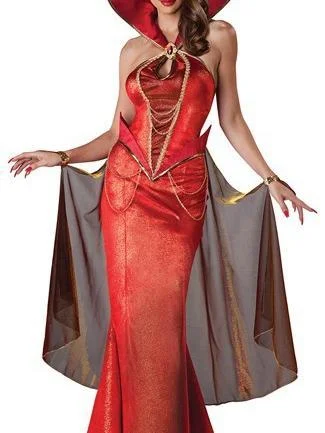 Red Sexy Halloween Party Maxi Dress Stylish Boho Maxi Dress