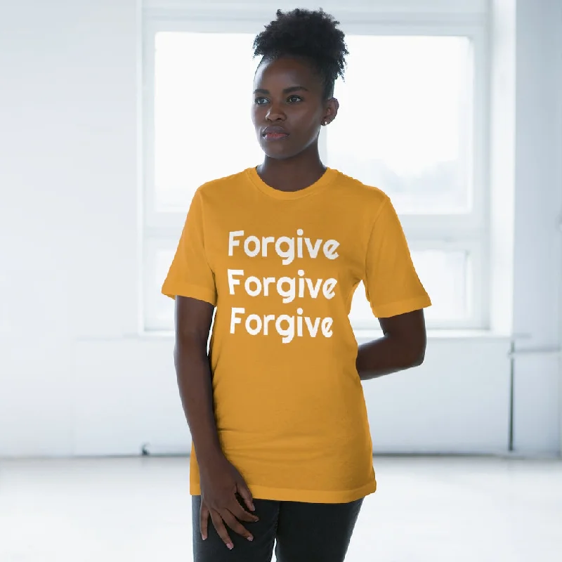 Forgive Christian Unisex Tee, Best Unisex Deluxe Christian Religious T-shirt For Men or Women (US Size: XS-3XL) Zippered Buttoned Snapped Forgive Christian Unisex Tee, Best Unisex Deluxe Christian Religious T-shirt For Men or Women (US Size: XS-3XL) Zippered Buttoned Snapped