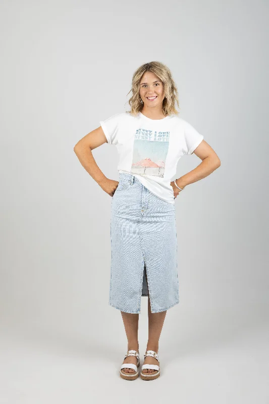 SUNNY LOVE TEE OFF WHITE Polka Dot Checkered Tartan
