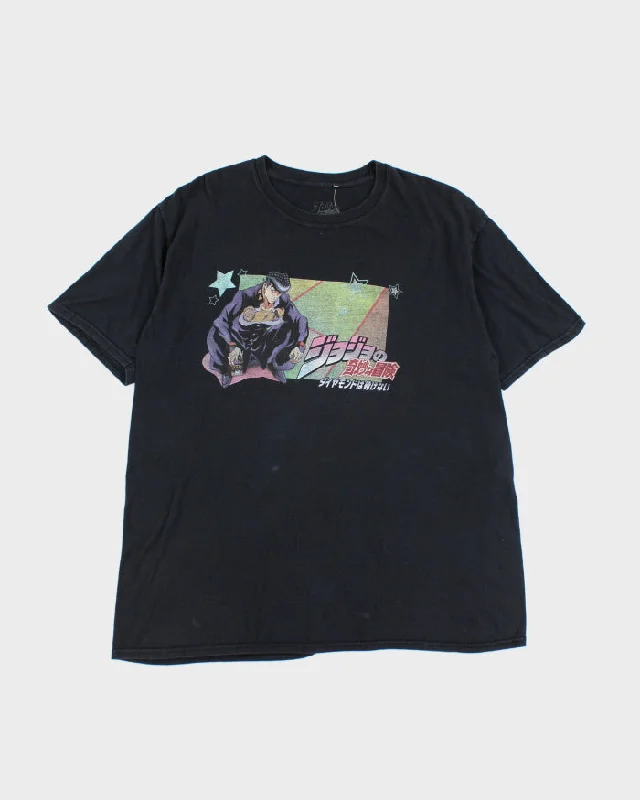 Vintage 2000's Anime JoJo's Bizarre Adventures Graphic T-Shirt - XL Boxy Fit Fitted Loose Vintage 2000's Anime JoJo's Bizarre Adventures Graphic T-Shirt - XL Boxy Fit Fitted Loose