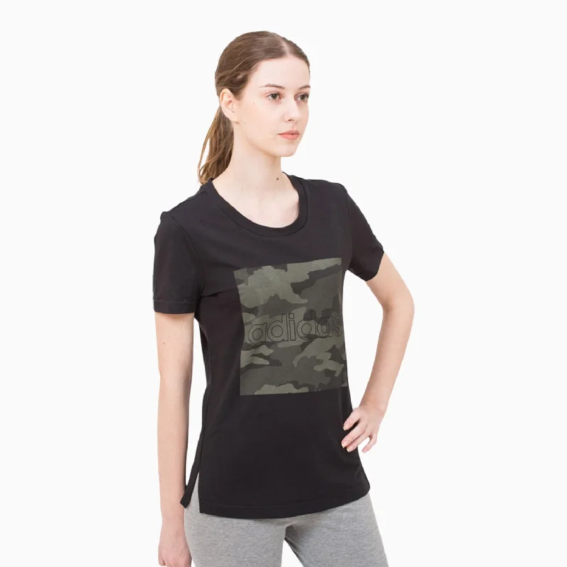 Women's Boxed Camo T Shirt Anti-Shrink Durable Soft