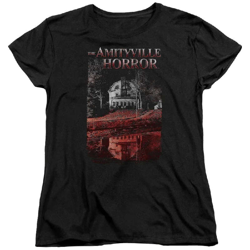 Amityville Horror Cold Blood - Women's T-Shirt Satin Blend Silk Blend Wool Blend