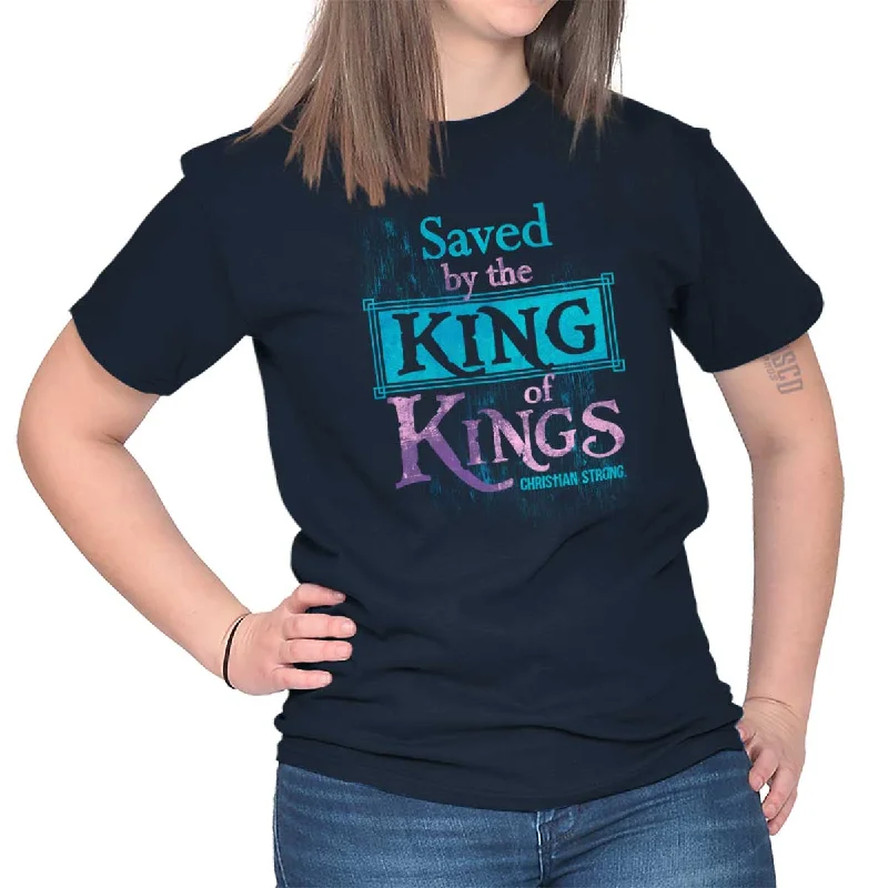 Saved by King of Kin T Shirt Welt Pockets Slit Pockets Flap Pockets