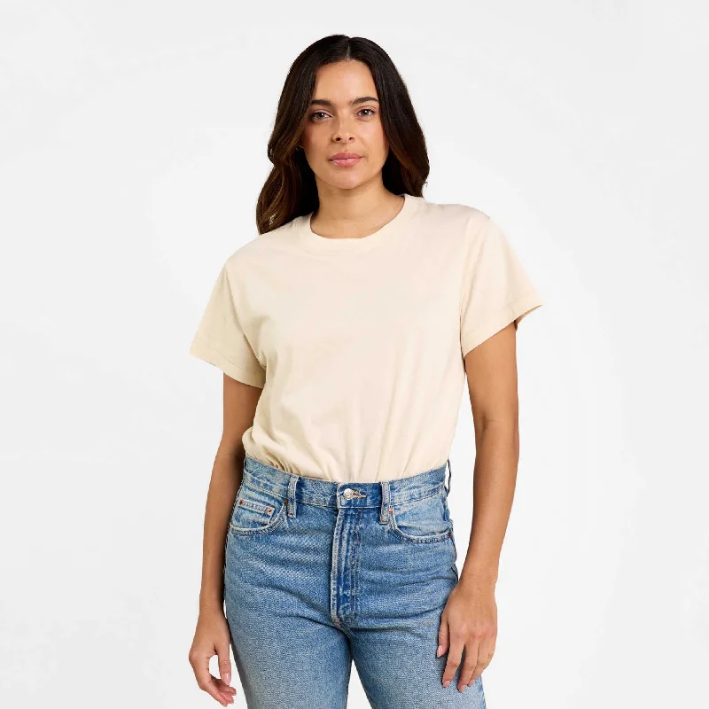 Everyday T-Shirt Bodysuit | Bone Basic T-Shirt Crew Neck Short Sleeve