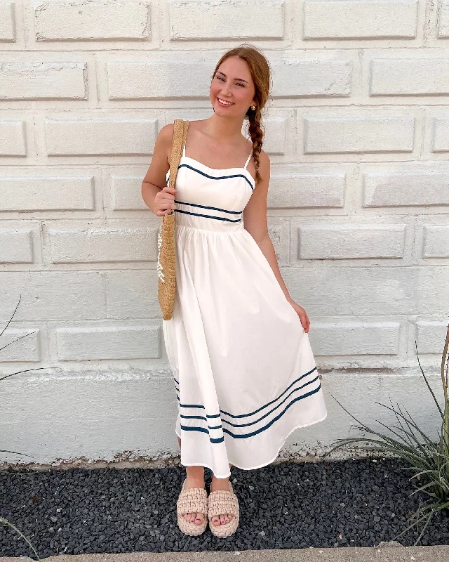 Seaside Maxi Dress Cozy Cold-Shoulder Maxi Dress