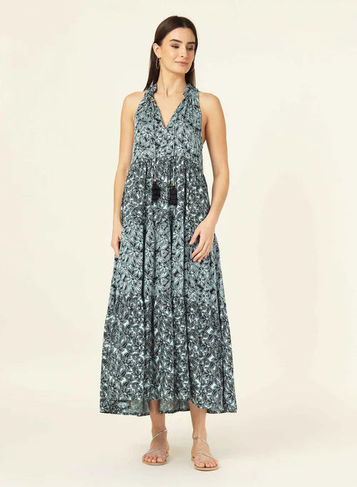 PAOLA FLORAL MAXI DRESS Comfortable Bohemian Maxi Dress