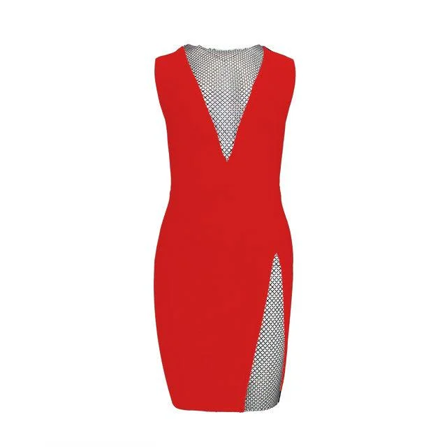 Sleeveless red