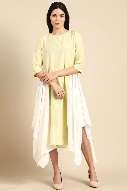 Pista & Ivory Panel Dress