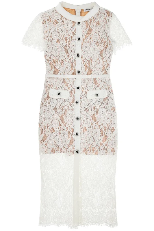 Self Portrait Women's Lace Dress With Belt