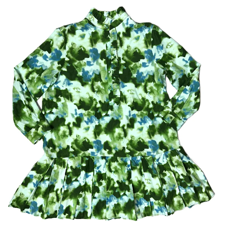 Dress Casual Short By Tuckernuck In Blue & Green, Size: Xl