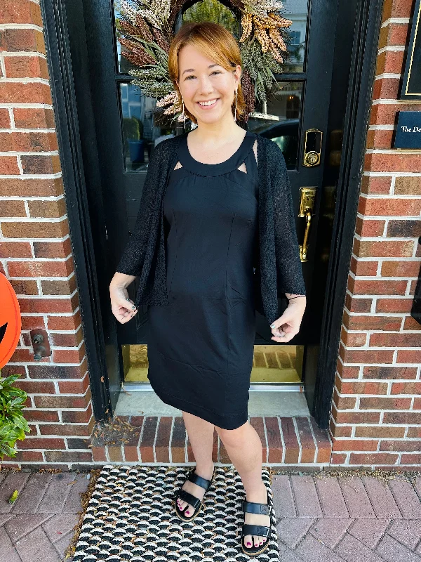 Lulu B Black Sexy Back Dress