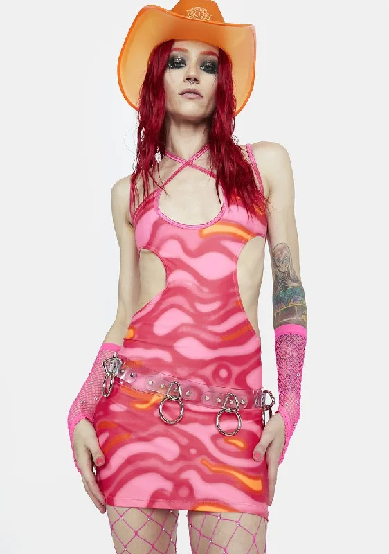 Pink Lava Sport Spice Tennis Dress