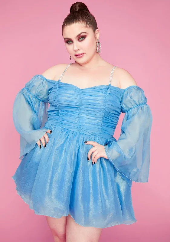 Plus Sky Let Them Eat Me Chiffon Corset Dress