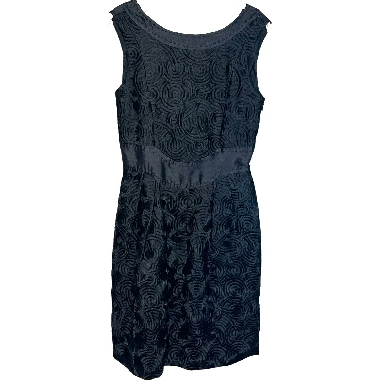 Sportmax Max Mara Black Galvano Swirl Cocktail Dress 40 / US Size 6 NEW $425