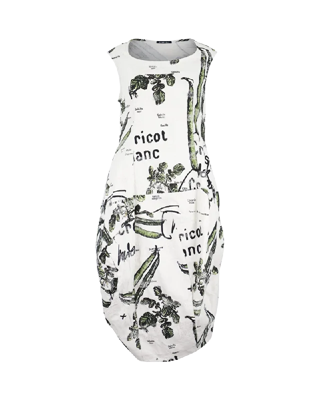 Distressed Print Dress