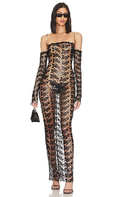 The New Arrivals by Ilkyaz Ozel Moss Dress in Black