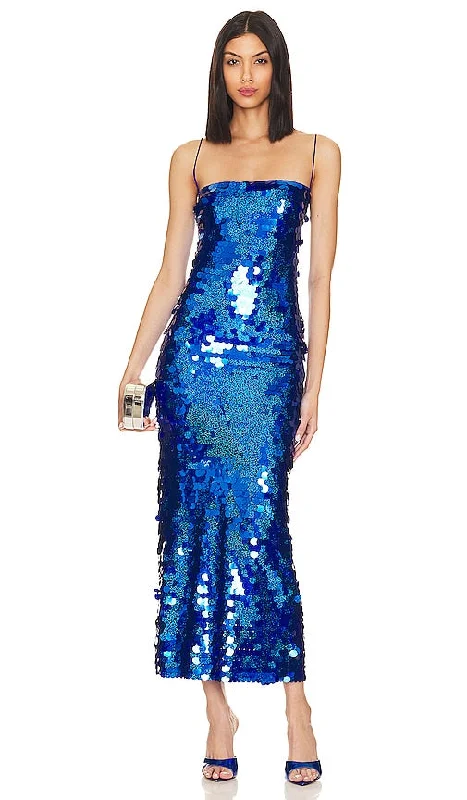 The New Arrivals by Ilkyaz Ozel Phoenix Dress in Royal