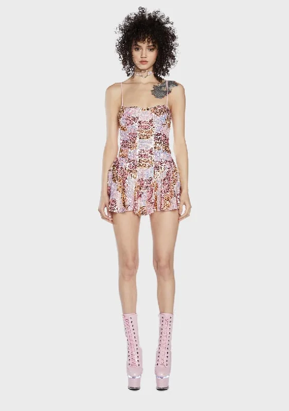 Time Stands Still Romper Dress