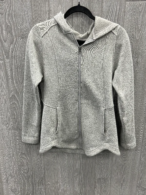 Athletic Jacket By Eddie Bauer In Grey, Size: M Bomber Jacket Anorak Windbreaker