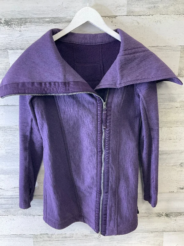 Athletic Jacket By Lululemon In Purple, Size: 6 Cotton Jacket Linen Jacket Terry Jacket
