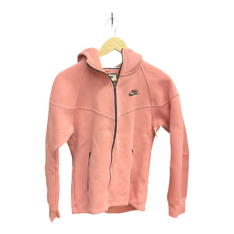 Athletic Jacket By Nike In Pink, Size: S Jacket Blazer Coat