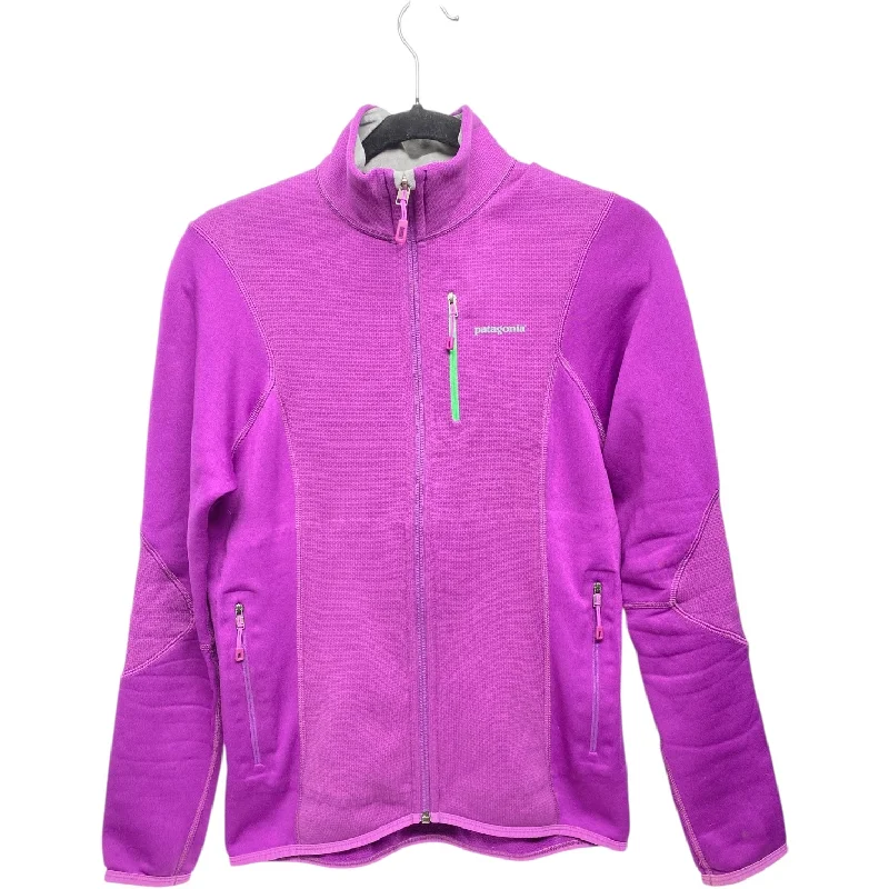 Athletic Jacket By Patagonia In Purple, Size: S Ribbed Jacket Pleated Jacket Ruffled Jacket Athletic Jacket By Patagonia In Purple, Size: S Ribbed Jacket Pleated Jacket Ruffled Jacket