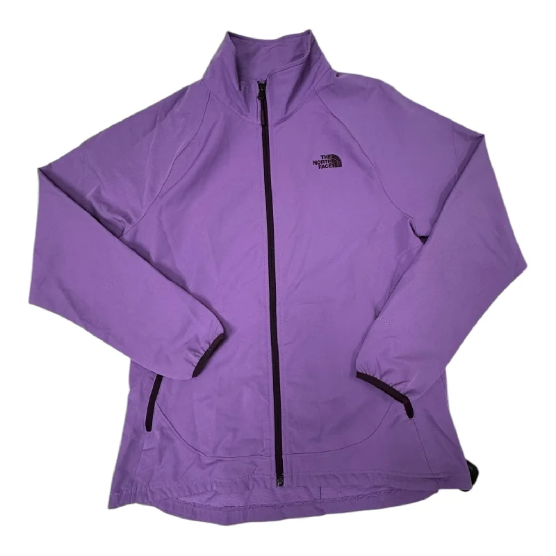Athletic Jacket By The North Face In Purple, Size: Xl Bomber Jacket Anorak Windbreaker