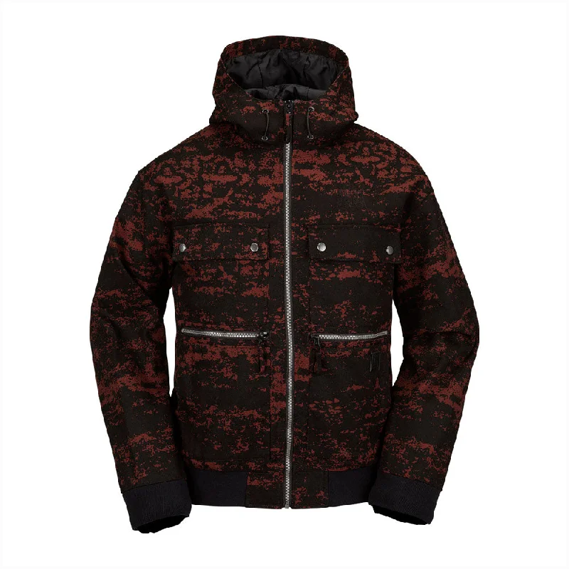 Dustbox Snowboard Jacket Stand-Up Collar Roll-Neck Collar Turtle Neck