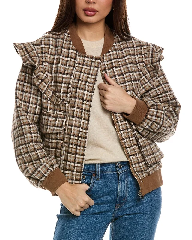 FATE Jacket Herringbone Jacket Houndstooth Jacket Plaid Jacket