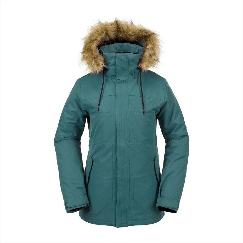 Fawn Ins Snowboard Jacket - Womens Zippered Jacket Buttoned Jacket Snapped Jacket