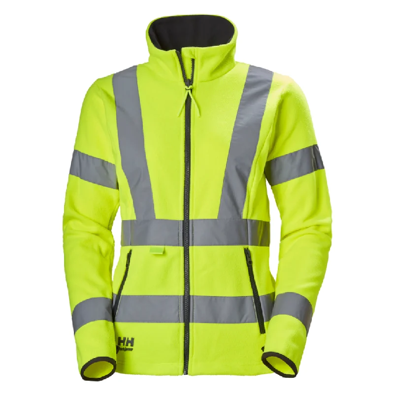 Helly Hansen Workwear Womens Luna Hi Vis Fleece Jacket Trench Coat Raincoat Waterproof Jacket Helly Hansen Workwear Womens Luna Hi Vis Fleece Jacket Trench Coat Raincoat Waterproof Jacket