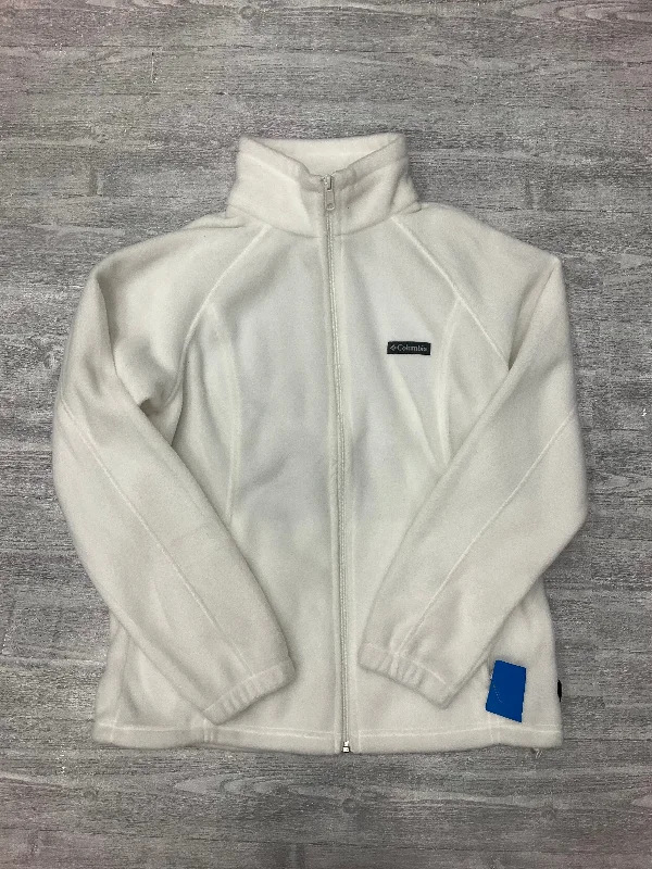 Jacket Fleece By Columbia In White, Size: L Print Jacket Jacquard Jacket Patchwork Jacket Jacket Fleece By Columbia In White, Size: L Print Jacket Jacquard Jacket Patchwork Jacket