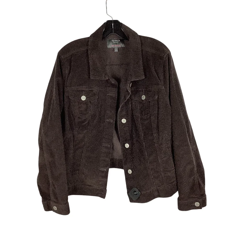 Jacket Other By Torrid In Brown, Size: 2x Plaid Jacket Tartan Jacket Houndstooth Jacket
