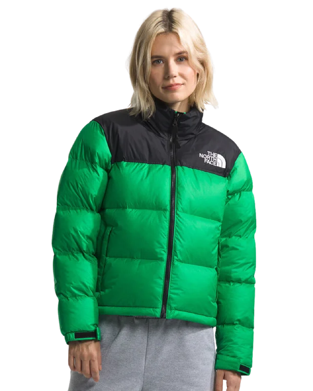 The North Face Women's 1996 Retro Nuptse Jacket - Optic Emerald Wool Jacket Cashmere Jacket Tweed Jacket The North Face Women's 1996 Retro Nuptse Jacket - Optic Emerald Wool Jacket Cashmere Jacket Tweed Jacket