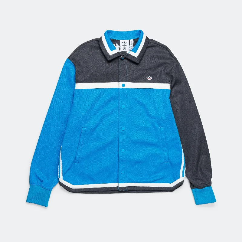 Woven Jacket x CLOT - Bright Blue Satin Fabric Silk Fabric Chiffon Fabric