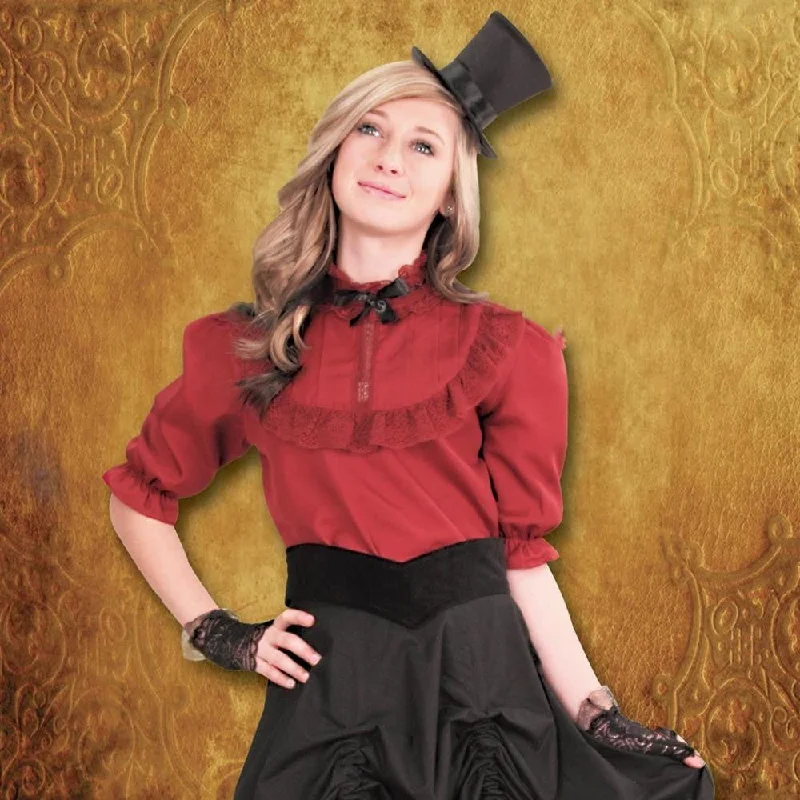 Picadilly Girls Blouse Sheer Sleeve Blouse