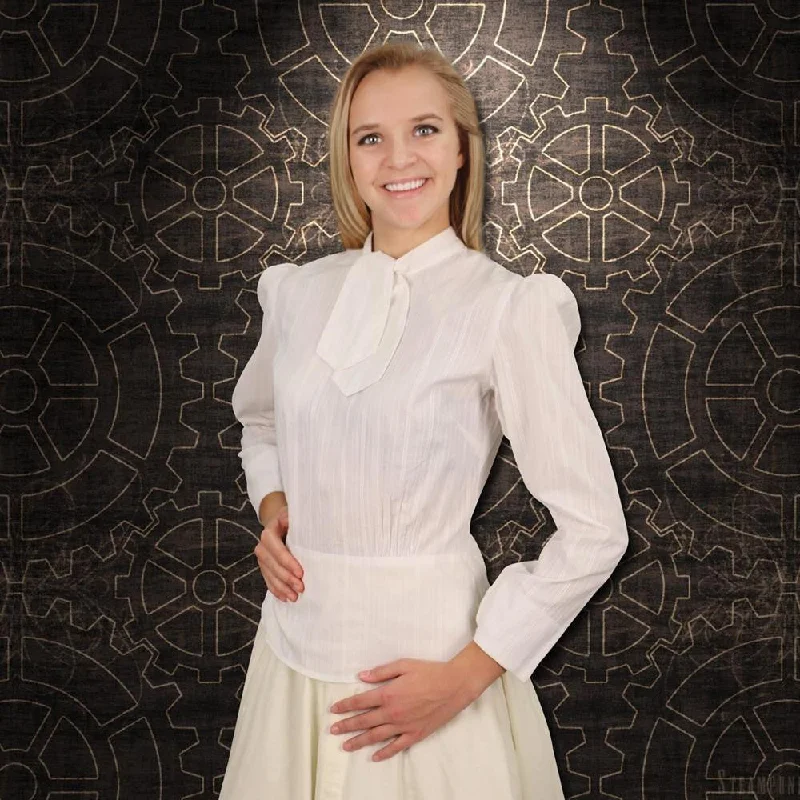 Safari Blouse Collared Satin Blouse