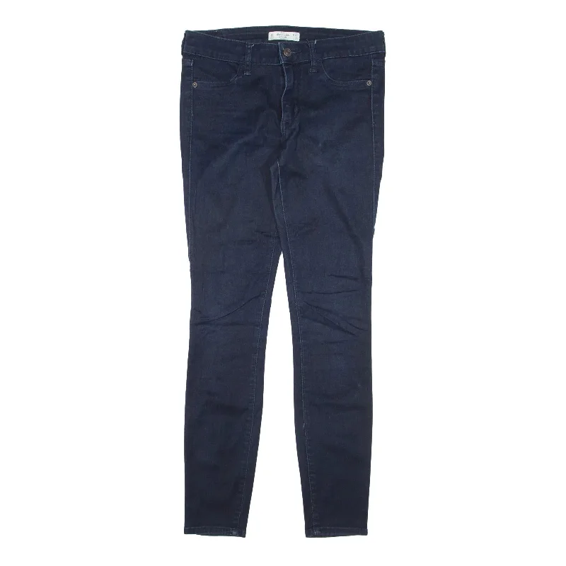 ABERCROMBIE & FITCH Jeans Blue Denim Slim Skinny Womens W27 L29 Elegant Raw Hem Jeans ABERCROMBIE & FITCH Jeans Blue Denim Slim Skinny Womens W27 L29 Elegant Raw Hem Jeans