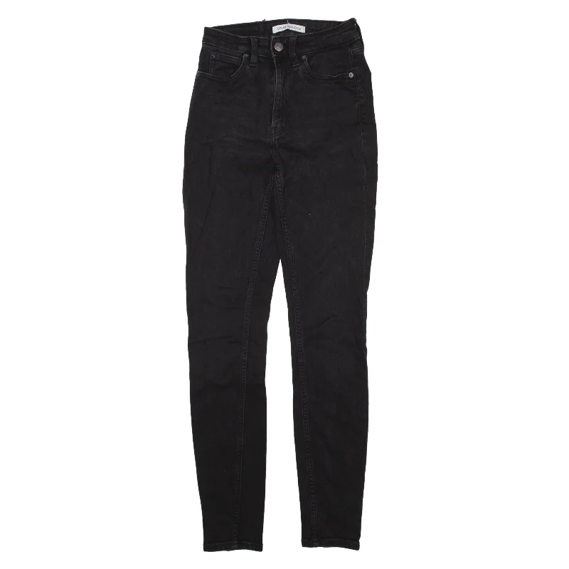 CALVIN KLEIN Jeans Black Denim Slim Skinny Womens W23 L29 Comfortable Zip-Up Skinny Jeans CALVIN KLEIN Jeans Black Denim Slim Skinny Womens W23 L29 Comfortable Zip-Up Skinny Jeans
