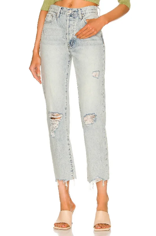 Charlie High Rise Straight Jean In Hysteria Distressed Trendy Acid Wash Skinny Jeans Charlie High Rise Straight Jean In Hysteria Distressed Trendy Acid Wash Skinny Jeans