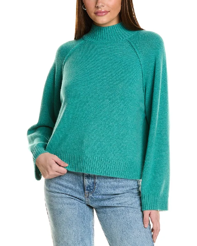 Collaboration Serena Boxy Mock Neck Cashmere Sweater Terry Blend Velvet Blend Canvas Blend Collaboration Serena Boxy Mock Neck Cashmere Sweater Terry Blend Velvet Blend Canvas Blend