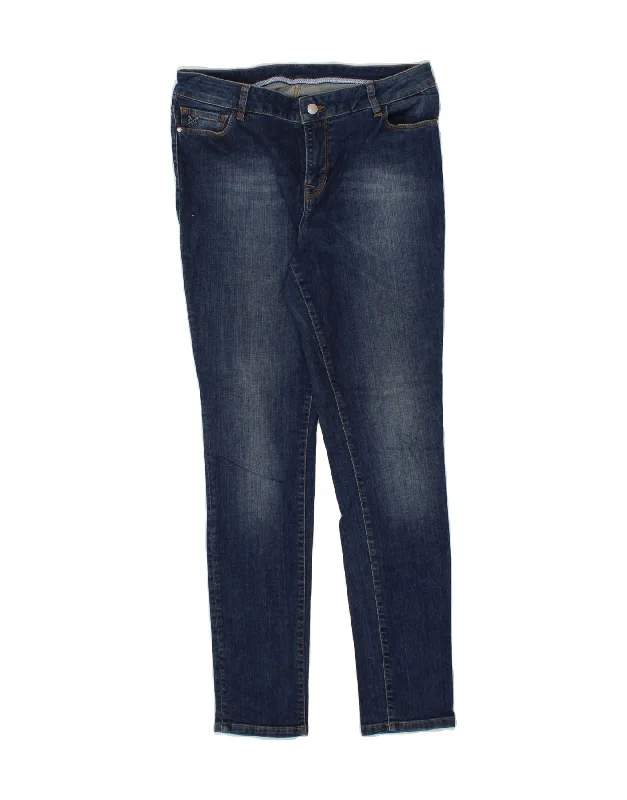 CREW CLOTHING Womens Skinny Jeans UK 14 Large W32 L31 Navy Blue Cotton Casual Wide-Legged Denim Jeans CREW CLOTHING Womens Skinny Jeans UK 14 Large W32 L31 Navy Blue Cotton Casual Wide-Legged Denim Jeans
