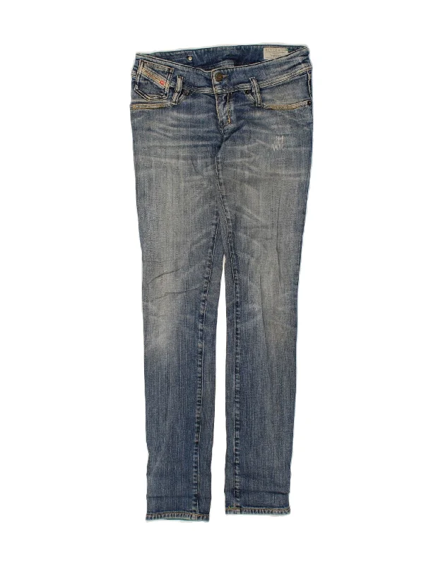 DIESEL Womens Matic Skinny Jeans W27 L34 Blue Cotton Comfortable Zip-Fly Denim Jeans DIESEL Womens Matic Skinny Jeans W27 L34 Blue Cotton Comfortable Zip-Fly Denim Jeans