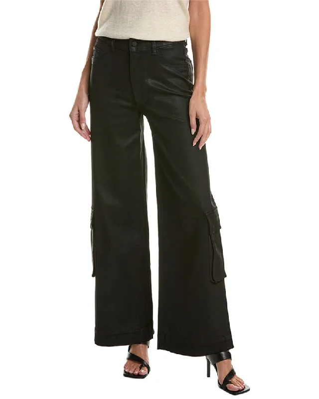 DL1961 Hepburn Black Wide Leg Jean Comfortable Zip-Fly Denim Jeans