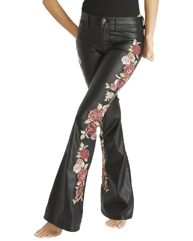 Driftwood Jeans Farrah Black Flare Jean Stylish Cargo Style Jeans