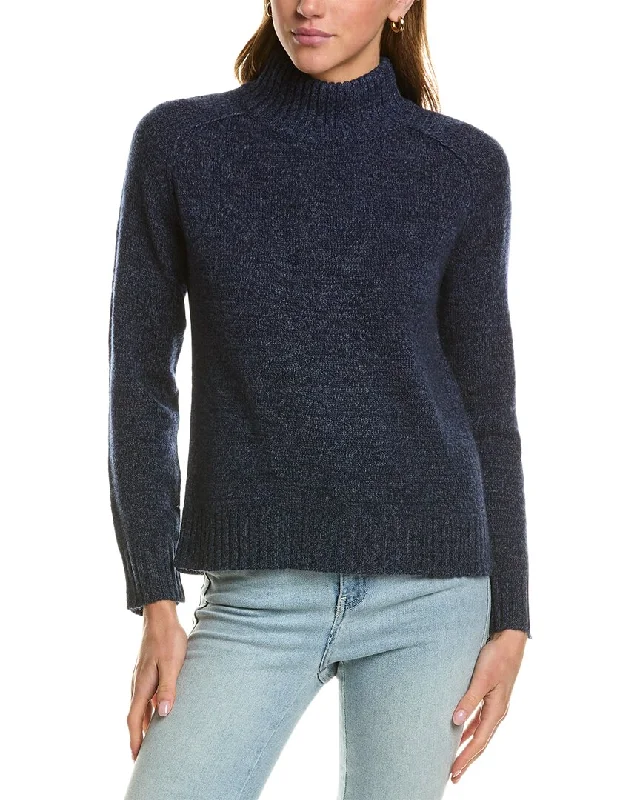 Hannah Rose Turtleneck Wool & Cashmere-Blend Sweater Layered Multi-layer Single Layer Hannah Rose Turtleneck Wool & Cashmere-Blend Sweater Layered Multi-layer Single Layer