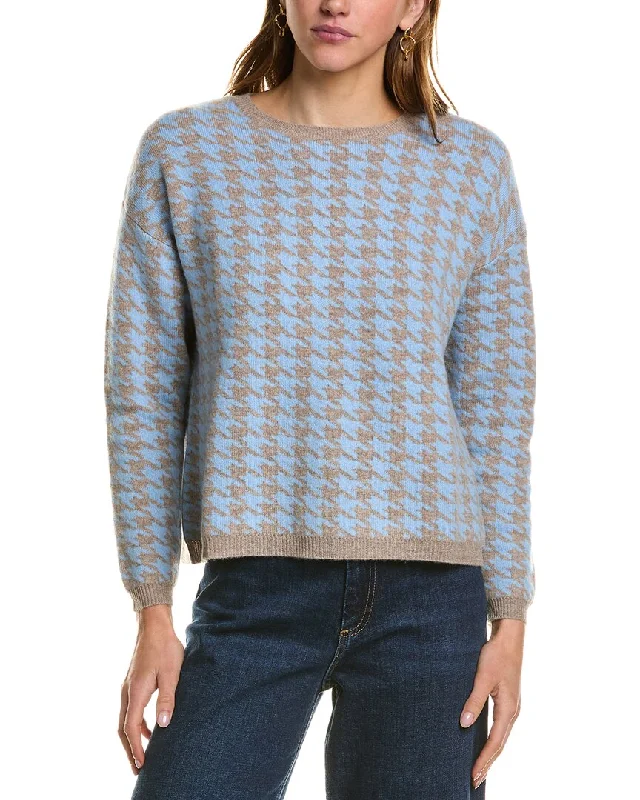 Kier + J Houndstooth Wool & Cashmere-Blend Sweater Terry Blend Velvet Blend Canvas Blend Kier + J Houndstooth Wool & Cashmere-Blend Sweater Terry Blend Velvet Blend Canvas Blend