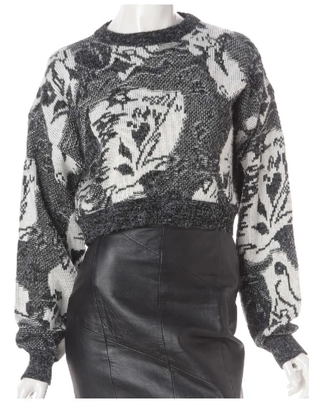 Label Graphic Pattern Cropped Jumper Faux Fur Fabric Real Fur Fabric Shearling Fabric Label Graphic Pattern Cropped Jumper Faux Fur Fabric Real Fur Fabric Shearling Fabric